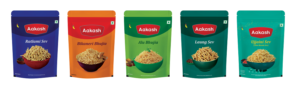 Sev & Bhujia Combo 900g each (Pack of 5) - 4.5KG