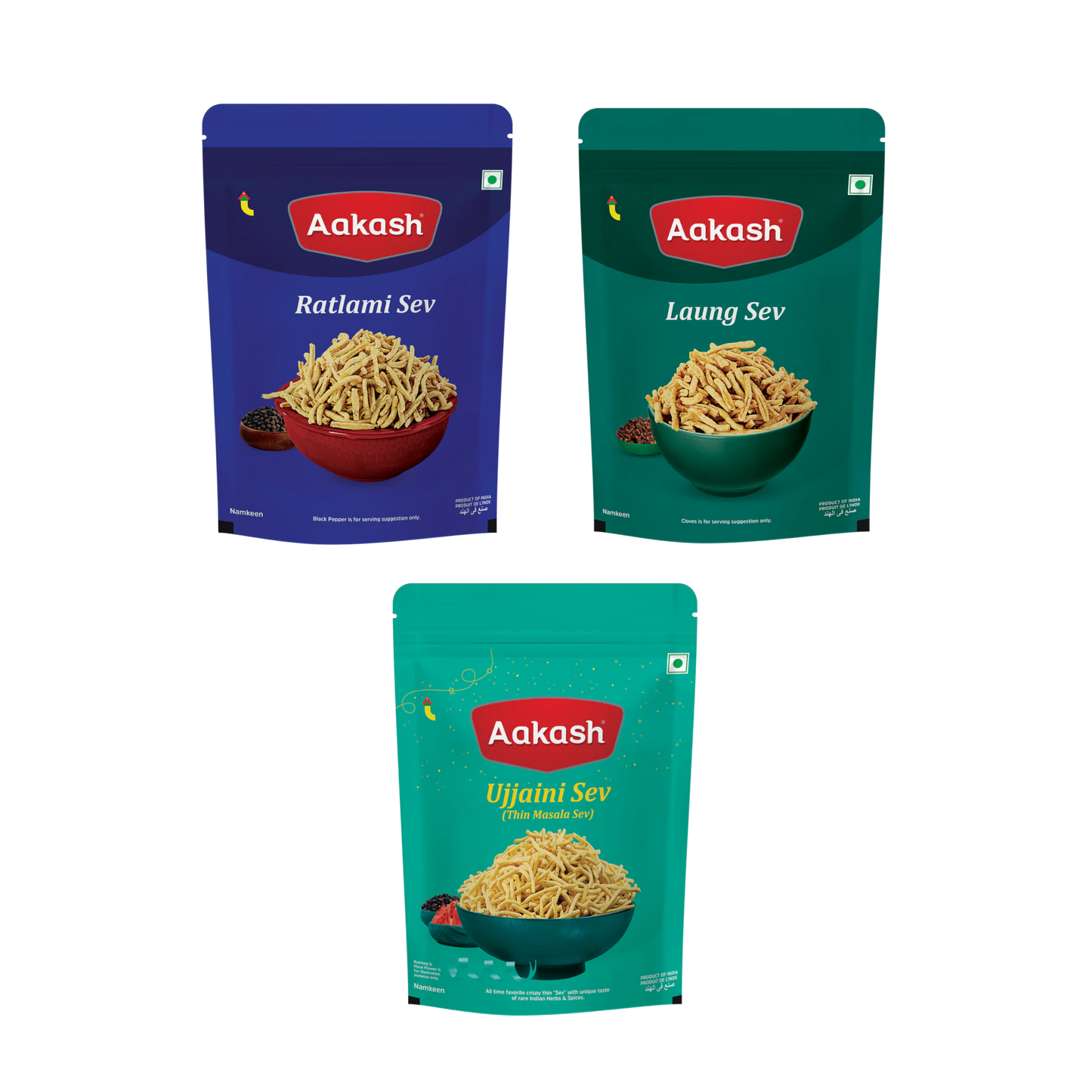 Sev Combo (Pack of 3) 150gm each - 450gm