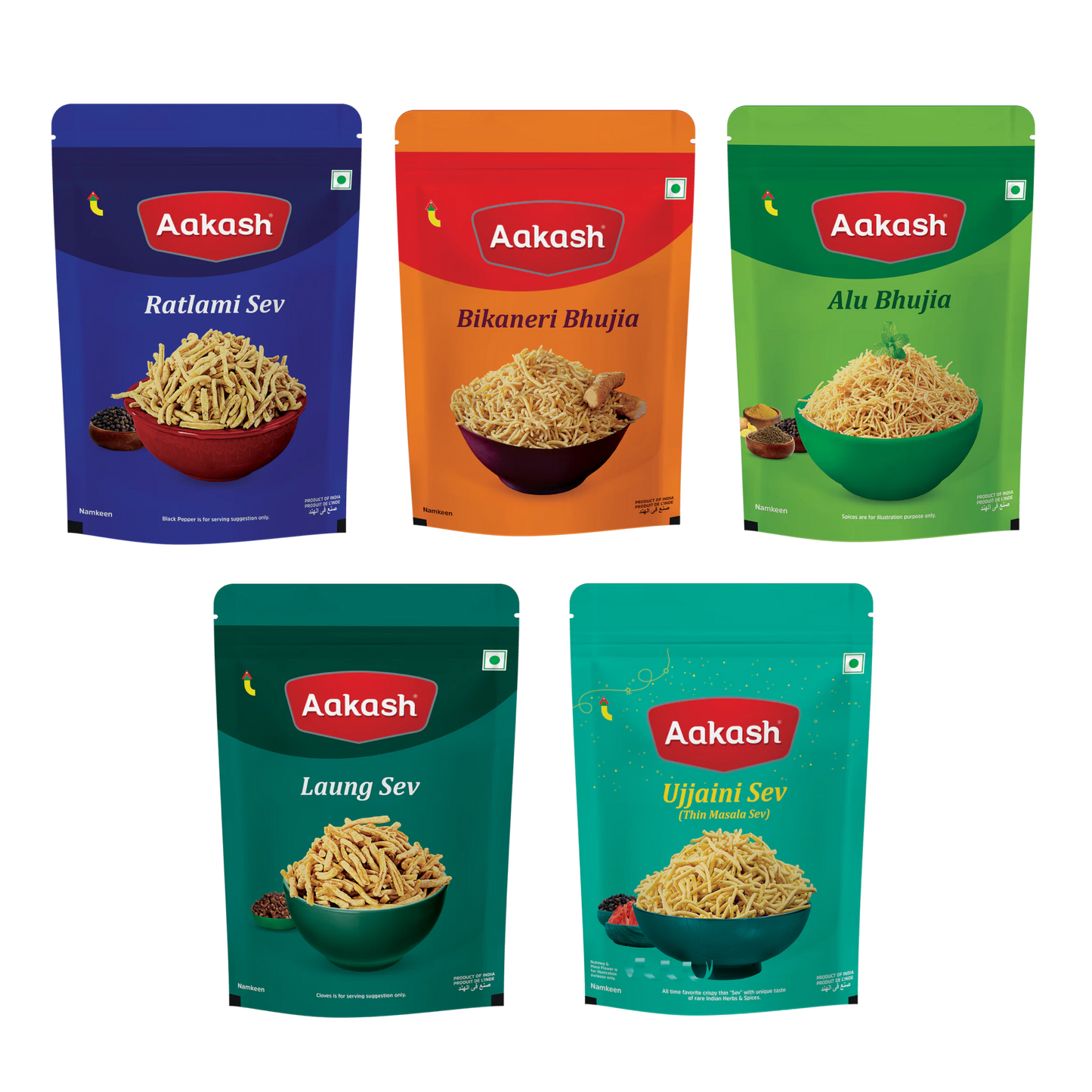 Sev & Bhujia Combo (Pack of 5)